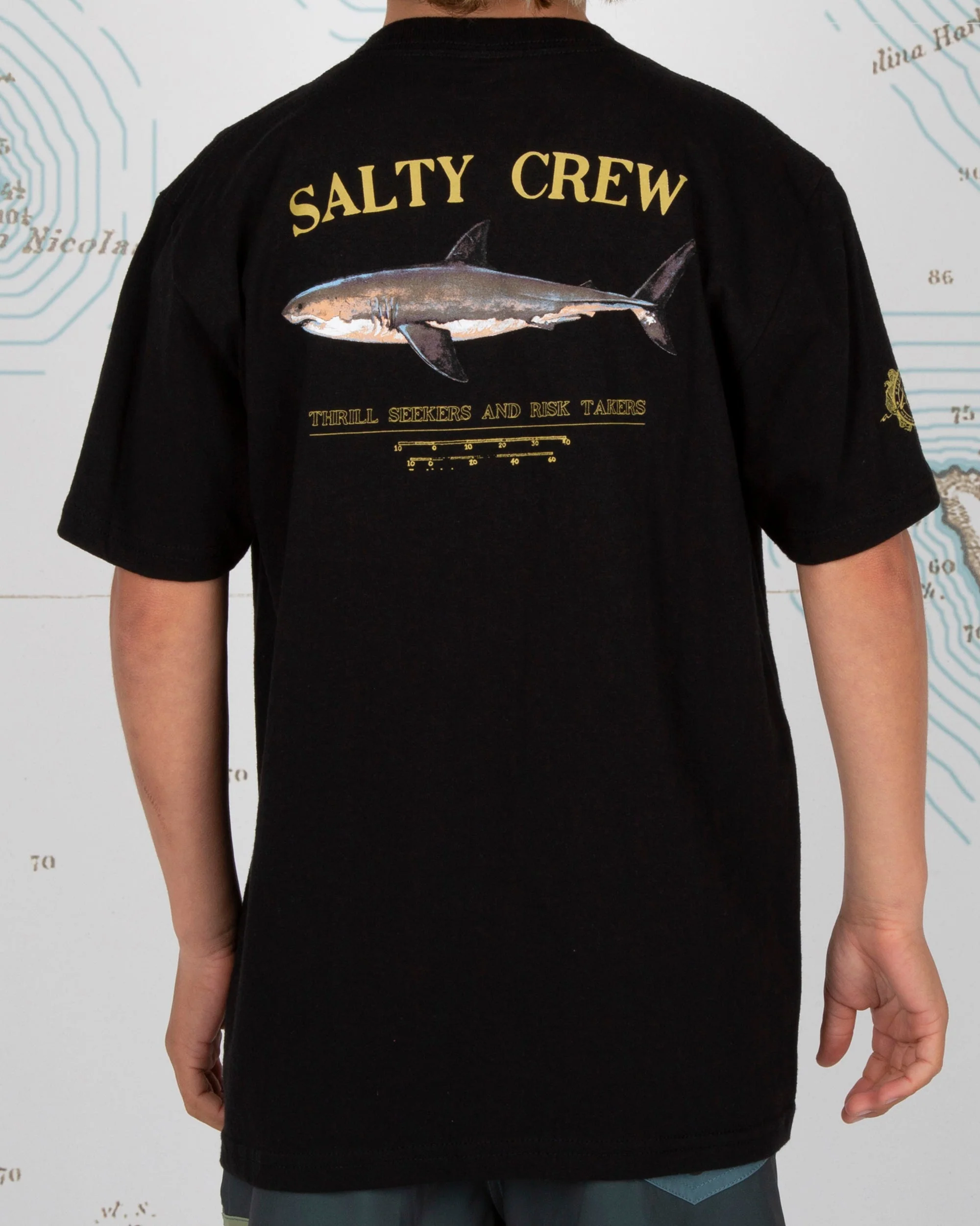 Bruce Boys S/S Tee - Black - Image 3