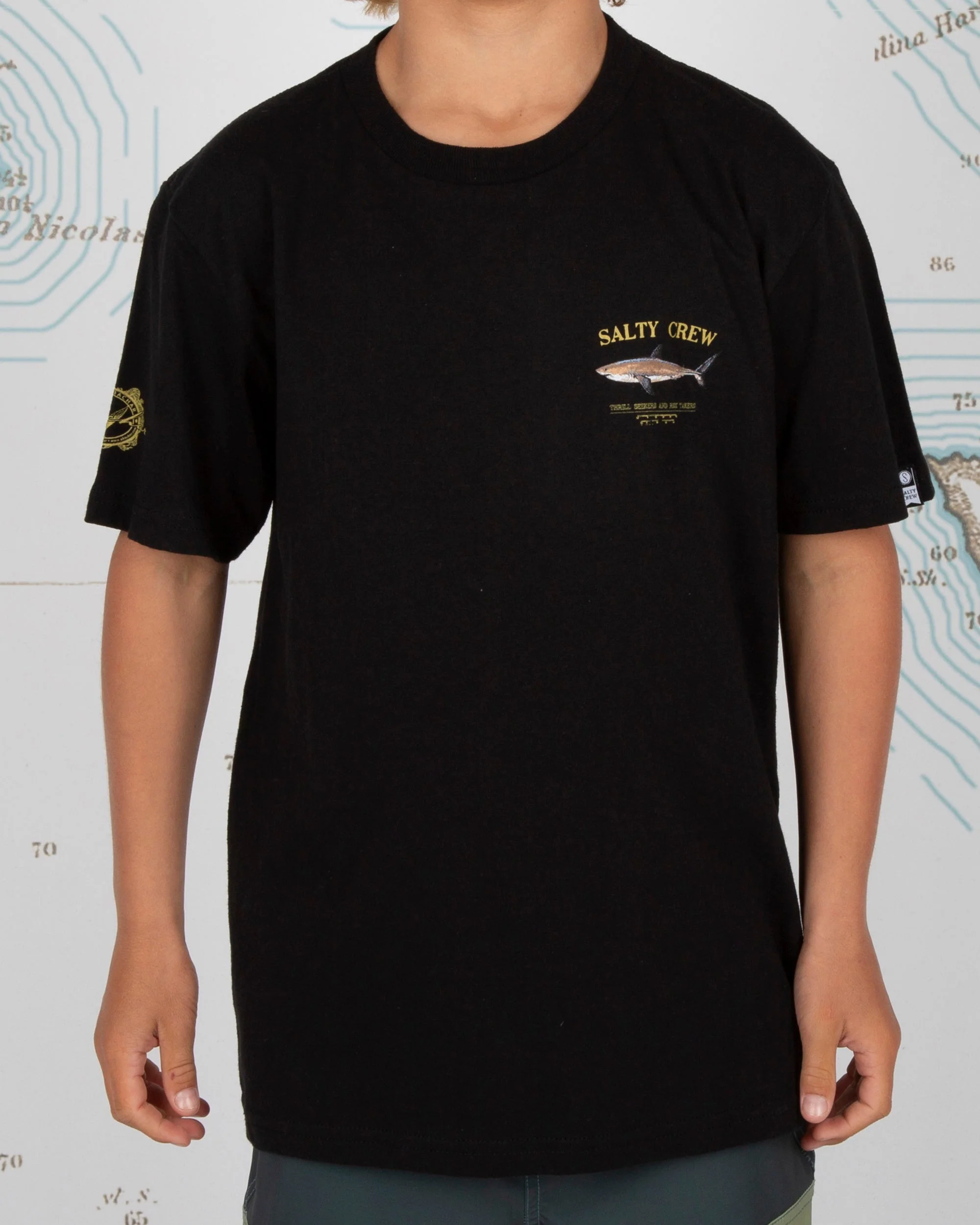 Bruce Boys S/S Tee - Black - Image 4