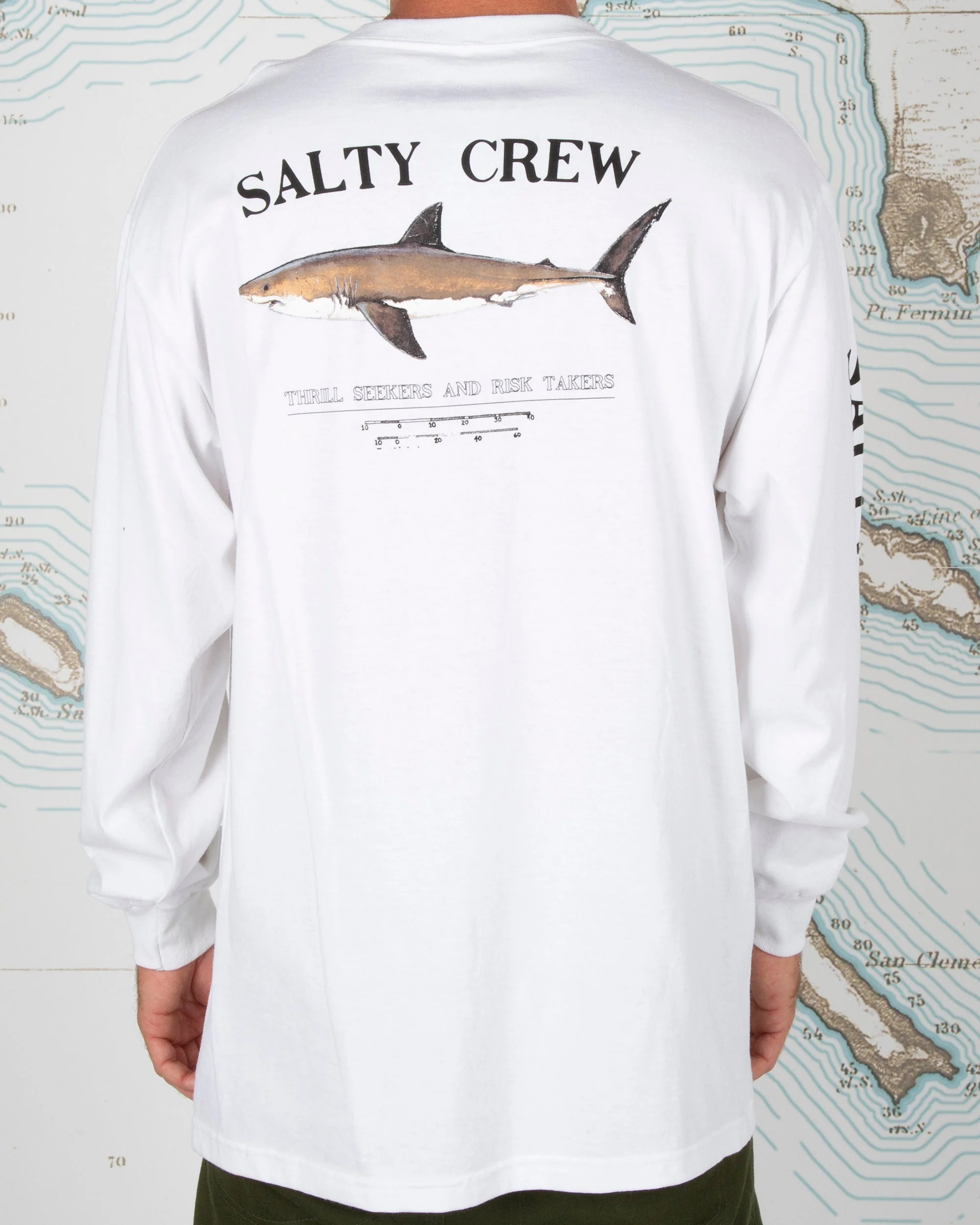 Bruce L/S Tee - White - Image 7